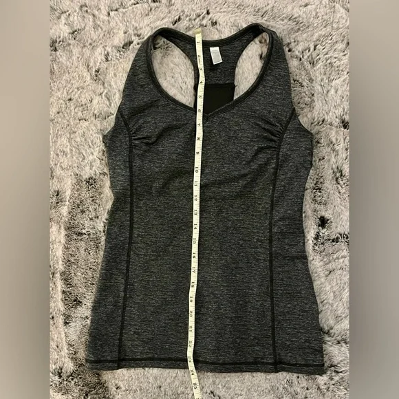 RUC Gap Black Racerback Tank Top built-in bra, yoga, athletic, medium - Picture 12 of 15